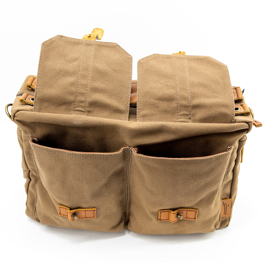 Jenova Nostalgic PRO Messenger/Soft Briefcase Camera Bag Large Brown-31302BN