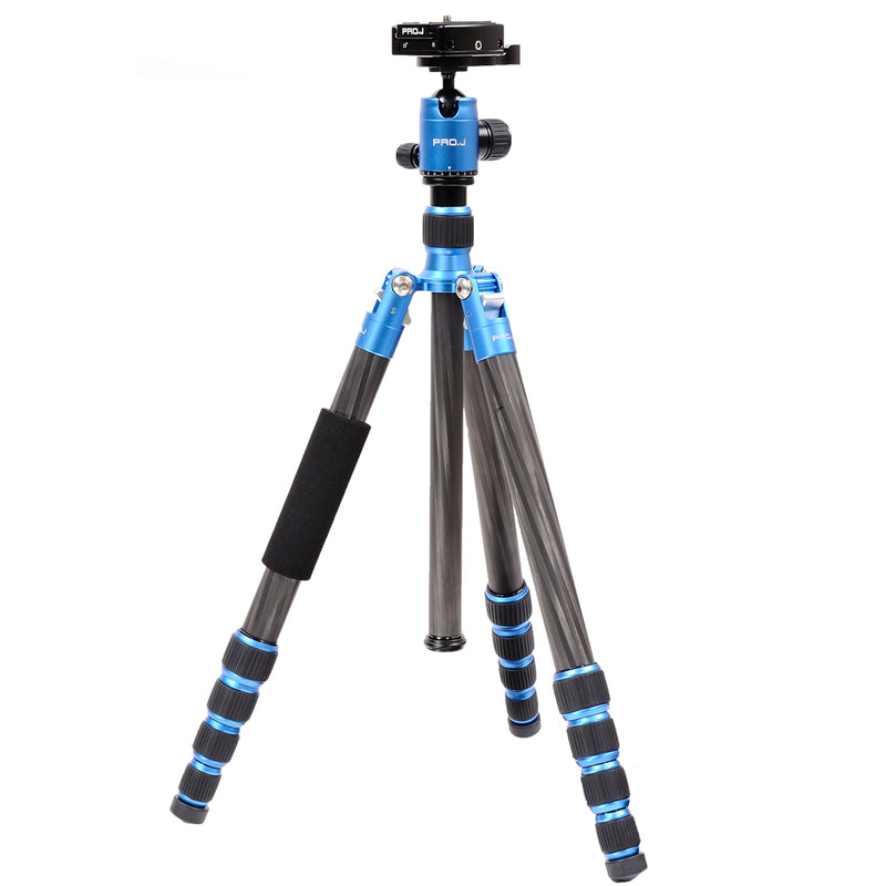 Jenova PRO.J Professional Carbon Travel Tripod Capacity-8kg Blue-45834BL