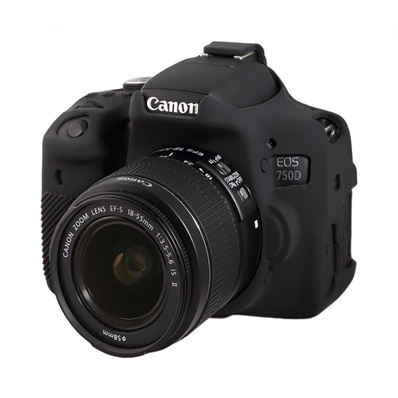 easyCover - Canon 750D DSLR - PRO Silicone Case - Black – ECC750DB