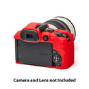 easyCover PRO Silicon Camera Case for Mirrorless Canon R10 - Red - ECCR10R