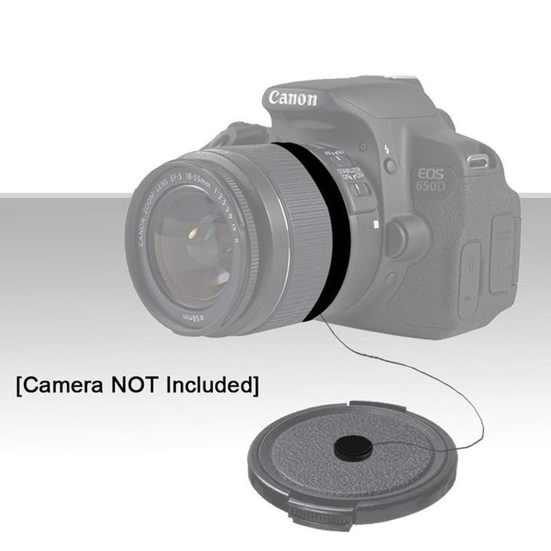 E-Photographic set of 4 Lens Cap Strings To Prevent Loss of Lens Caps - EPHLC-STR