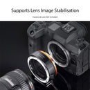 K&F PRO Auto Focus Lens Adapter for Canon EF & EF-S Lenses to Canon R Mount - KF06-467