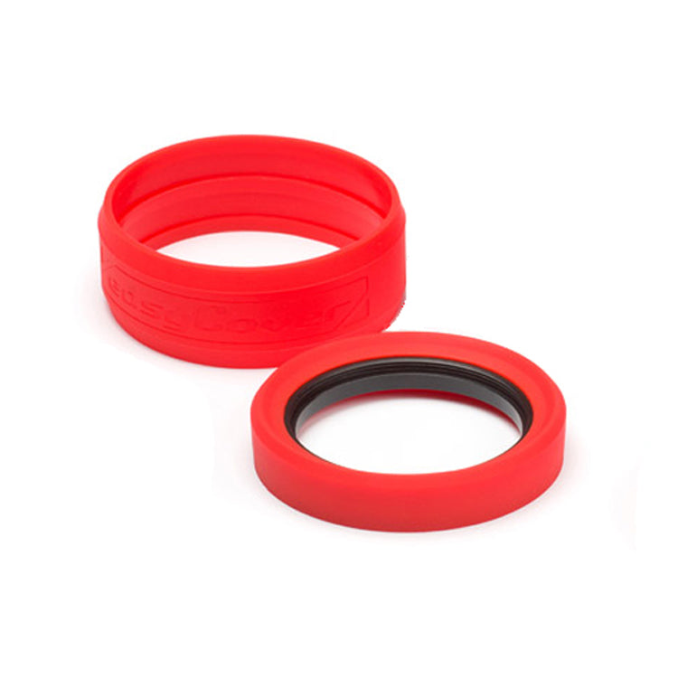 easyCover PRO 77mm Lens Silicon Rim/Ring & Bumper Protectors Red - ECLR77R