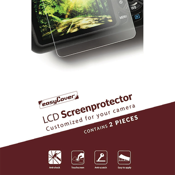 easyCover set of 2 Soft Screen Protectors for Canon 1300D/2000D DSLR Cameras - SPC1300D