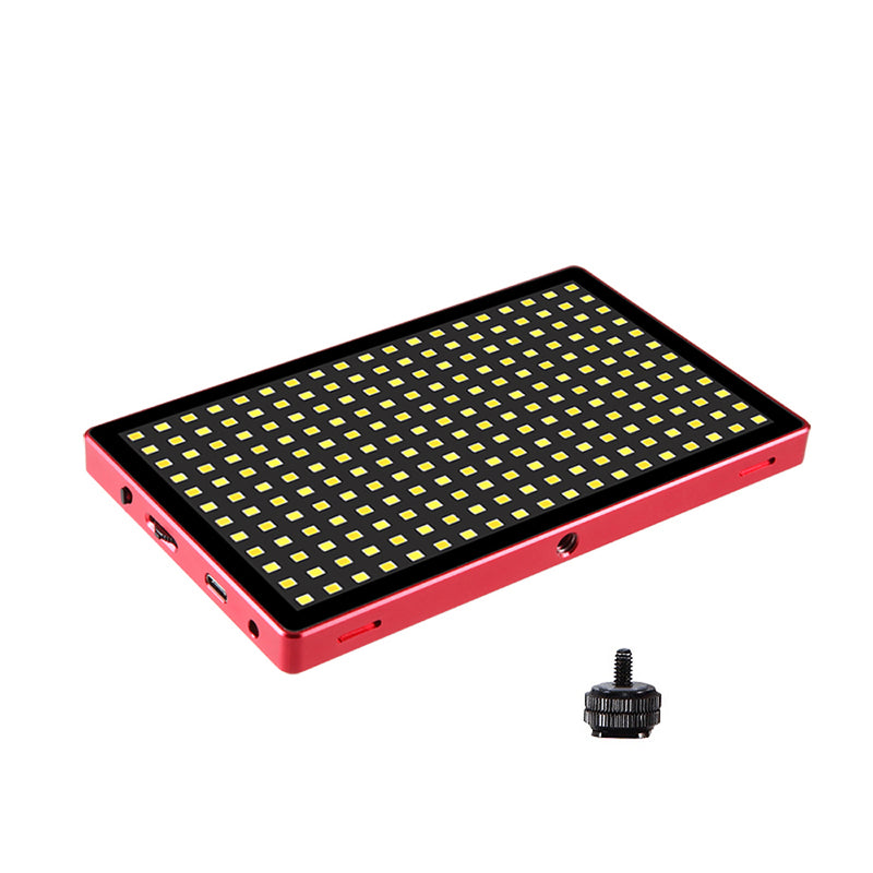 LituFoto 16W LED Video Light-Aluminium Case Adjustable Colour Temp & Power Red LIFOL28RD