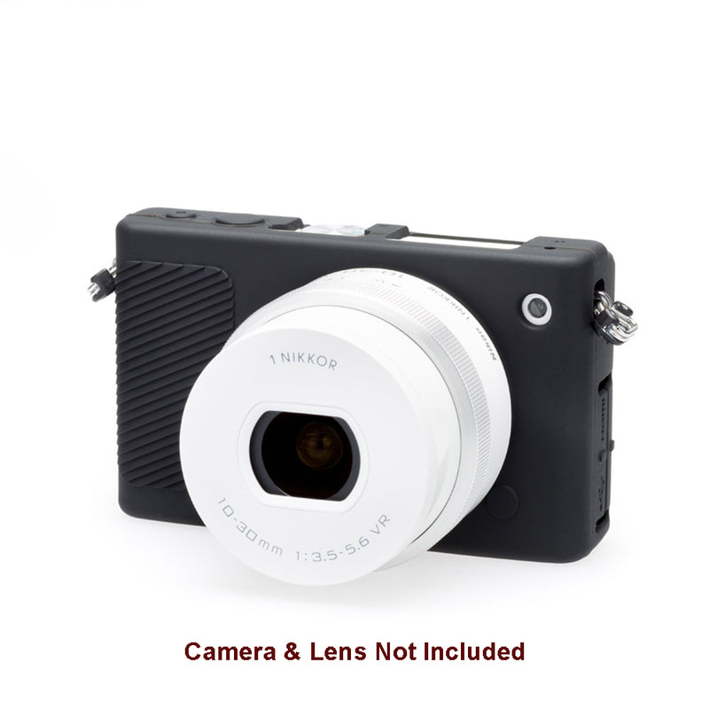 easyCover PRO Silicon Camera Case for Nikon J4 - Black ECNJ4B