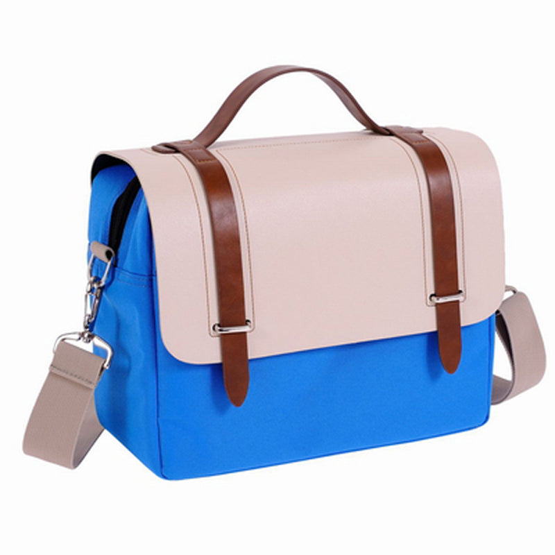Jenova Fantasy Series PRO Camera Shoulder Bag-Beige and Blue - 41155BGBL