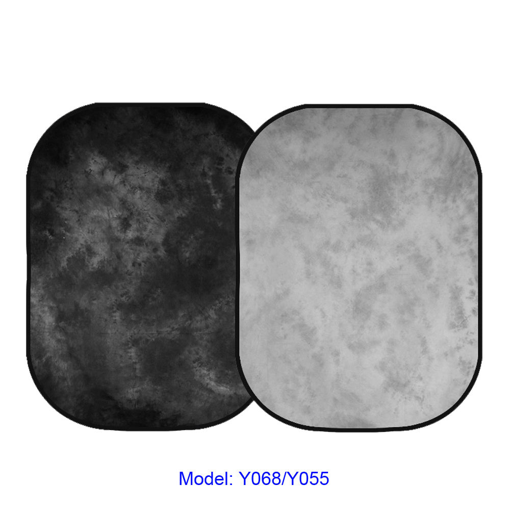 E-Photographic Dyed Backdrop Plate Light/Dark Grey 1.5 X 2M EPH-KY068-Y055