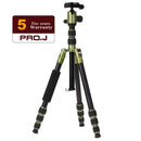 Jenova PRO.J Professional Aluminium Travel Tripod 8kg-load Green-A401GN