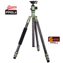Jenova PRO.J Heavy Duty Professional Carbon Fibre Tripod 25kg Capacity Green 35851GN
