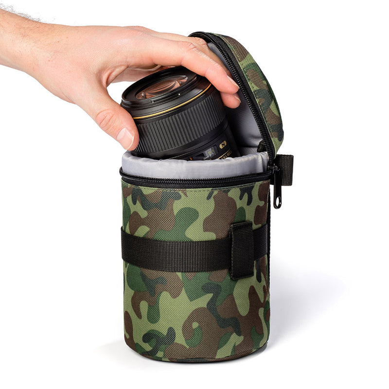 easyCover Professional Padded Camera Lens Bag Size 85(DIA) x 130mm(LGTH) - Camouflage