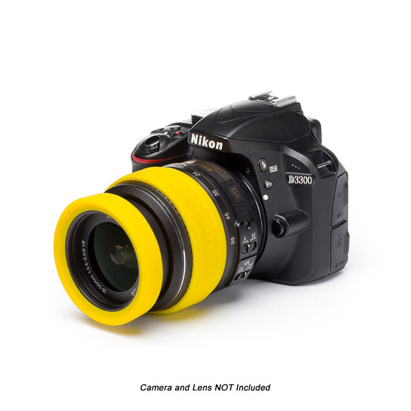 easyCover PRO 77mm Lens Silicon Rim/Ring & Bumper Protectors Yellow - ECLR77Y