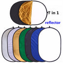 E-Photographic Professional 60cm X 90cm  7 in 1 Oval Reflector Kit - SN236