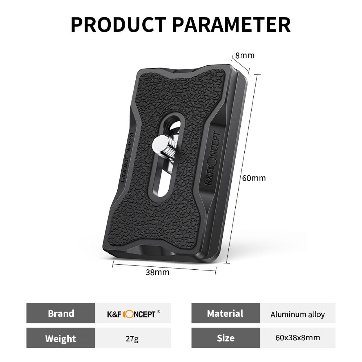 K&F Concept universal quick release plate/camera mount  - KF31-030