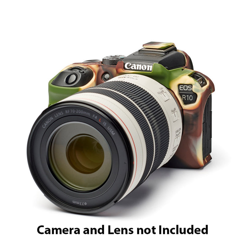 easyCover PRO Silicon Camera Case for Mirrorless Canon R10 - Camouflage - ECCR10C