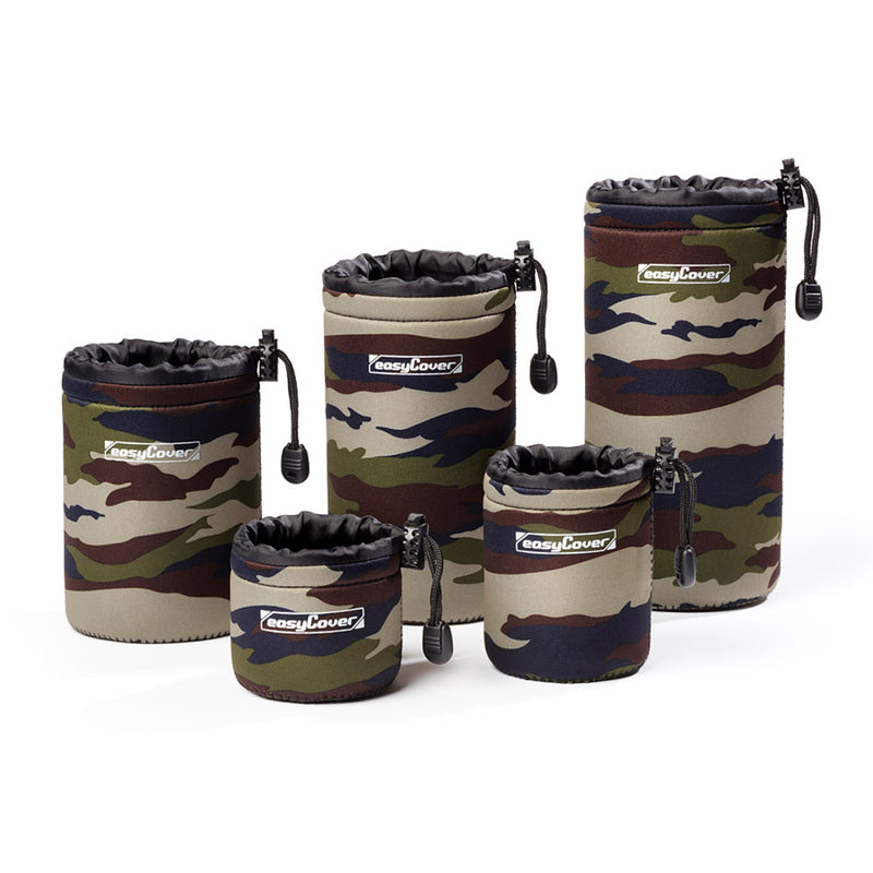 easyCover professional padded camera lens case/pouch 8cm (DIA) X 10cm (LGTH) - Camouflage