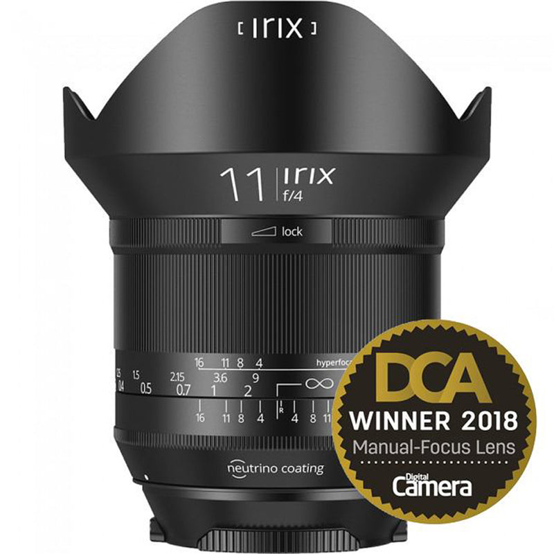 Irix 11mm f/4 Blackstone prime manual focus wide angle lens for Canon DSLR's