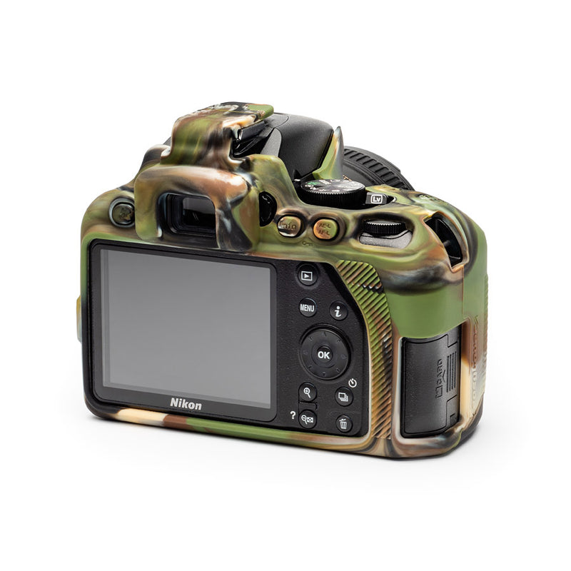 easyCover PRO Silicon DSLR Case for Nikon D3500 - Camouflage