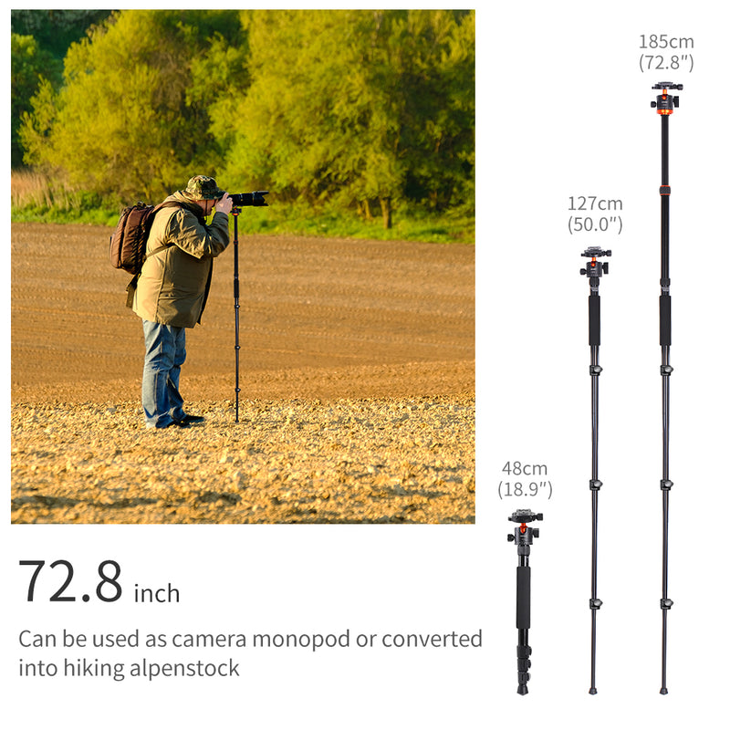 K&F Concept SA254M2 Specialist DSLR Tripod - Monopod Conversion - KF09.089V1