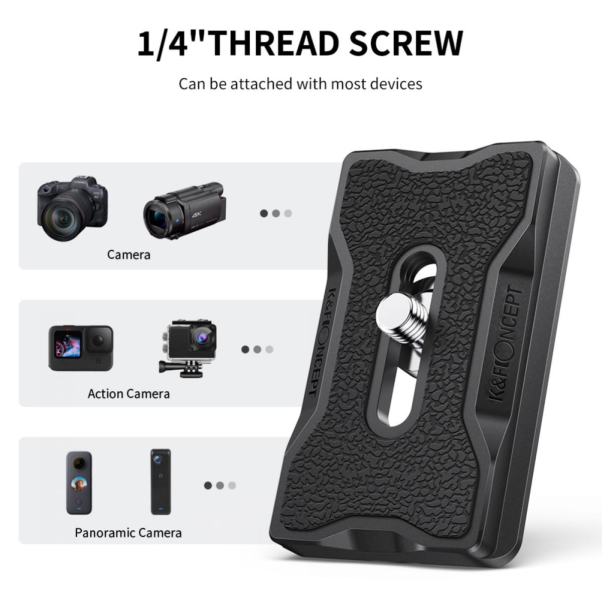 K&F Concept universal quick release plate/camera mount  - KF31-030