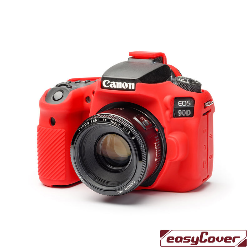 easyCover - Canon 90D DSLR - PRO Silicone Case - Red – ECC90DR