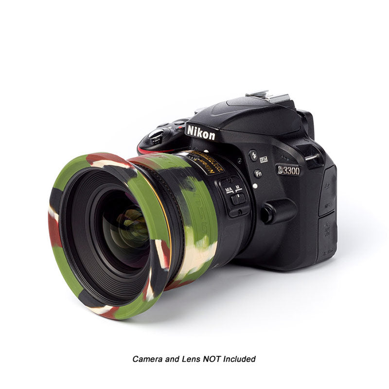 easyCover PRO 72mm Lens Silicon Rim/Ring & Bumper Protectors Camouflage - ECLR72C
