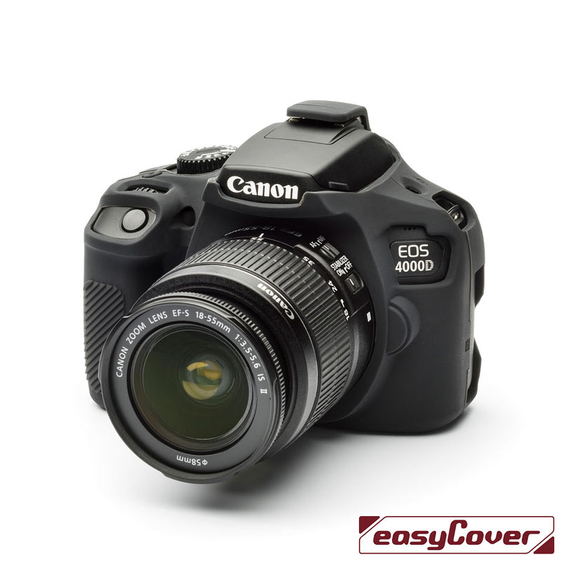 easyCover - Canon 4000D DSLR - PRO Silicone Case - Black – ECC4000DB