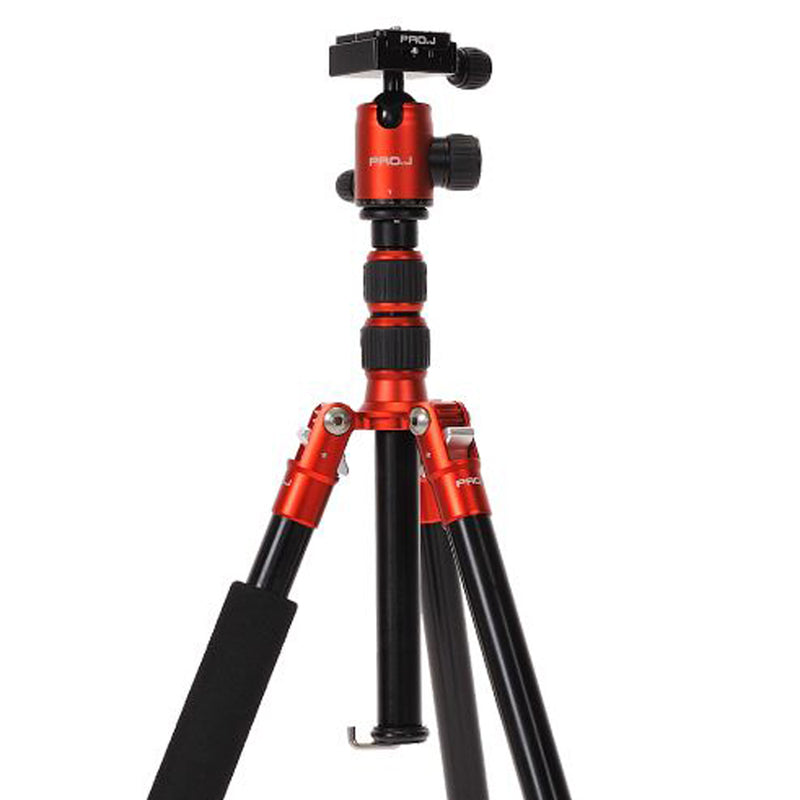 Jenova PRO.J Professional Aluminium Travel Tripod 8kg-load Red-A401RD