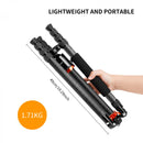 K&F Concept SA284C1 Professional Carbon Fibre Tripod 10Kg Capacity Monopod Conversion KF09-095