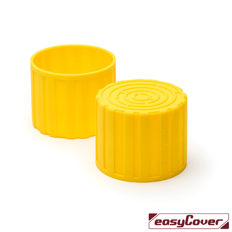 easyCover Pro Silicone Lens Maze Cover for 52-77mm Lenses  Yellow - ECLMY