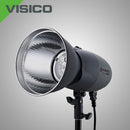 Visico PRO VL 300 PLUSII: 2X 300 Watt Flash Head Soft Box Studio Kit VL-300PII-SBK