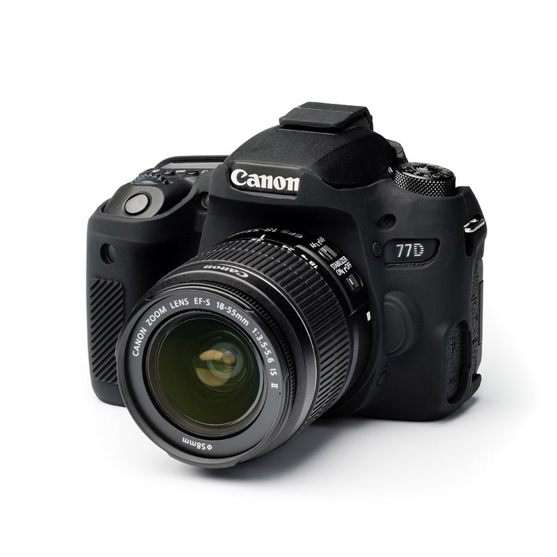 easyCover - Canon 77D DSLR - PRO Silicone Case - Black – ECC77DB