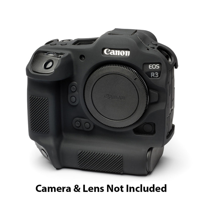 easyCover PRO Silicon Camera Case for Mirrorless Canon R3 - Black - ECCR3B