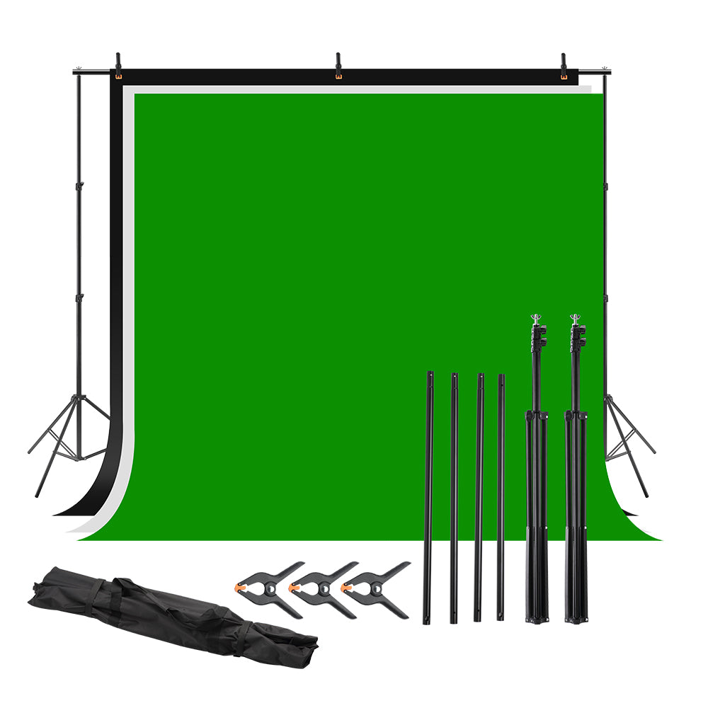 Visico Photography PRO 2,8 X 3m Studio Backdrop Kit 3 X Muslins-VS-B80