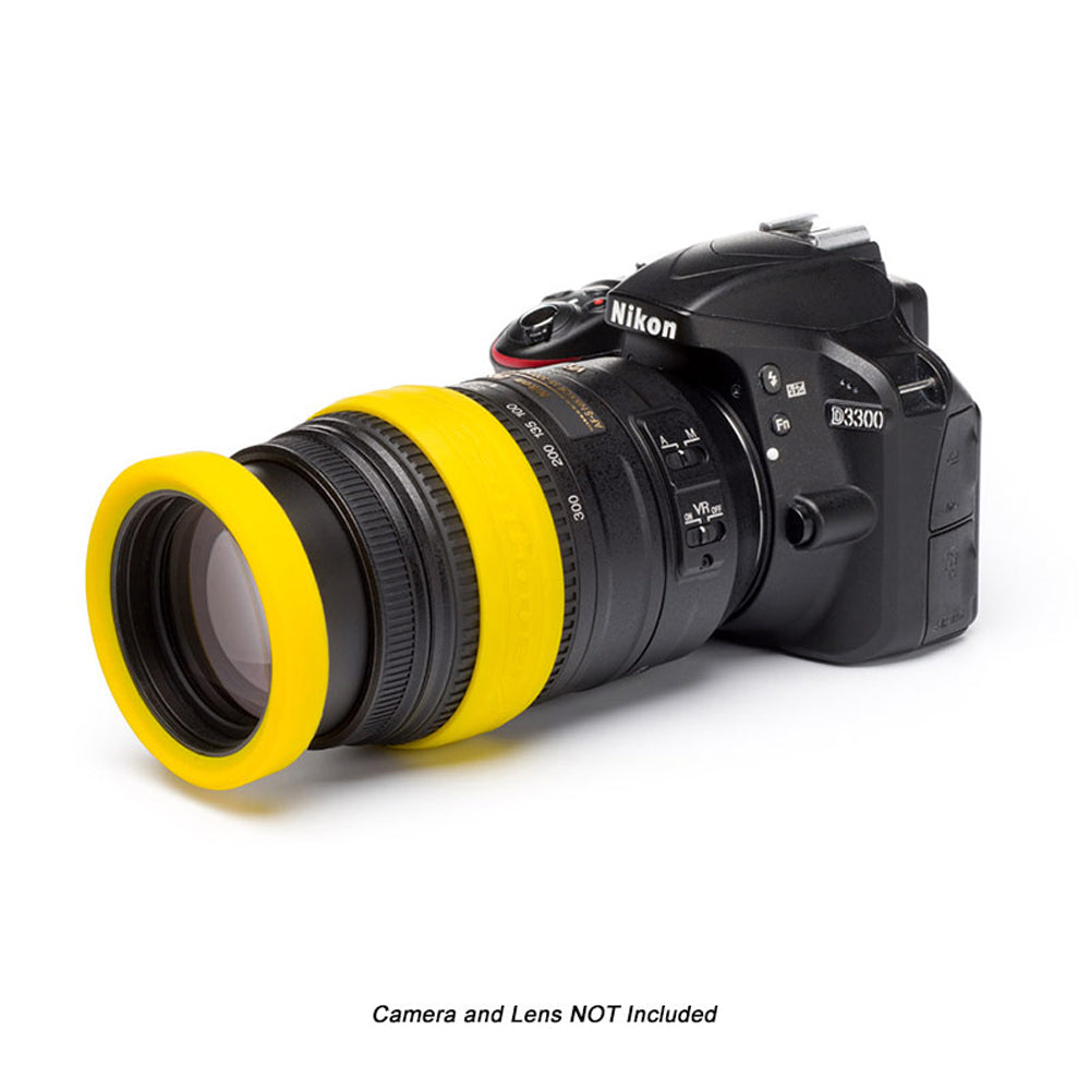 easyCover PRO 72mm Lens Silicon Rim/Ring & Bumper Protectors Yellow - ECLR72Y