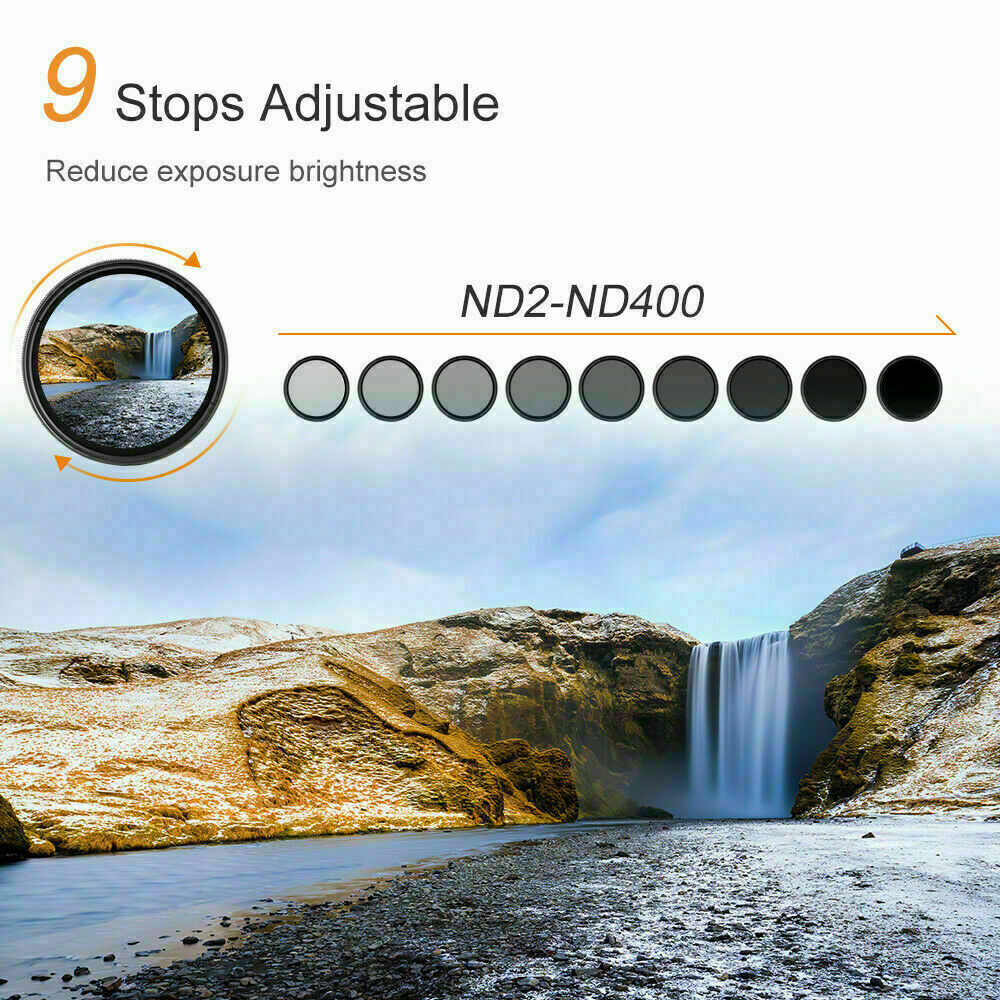 K&F Concept PRO 58mm Classic Series Slim Blue Multi Coated Variable ND2-ND400 filter-KF01.1109