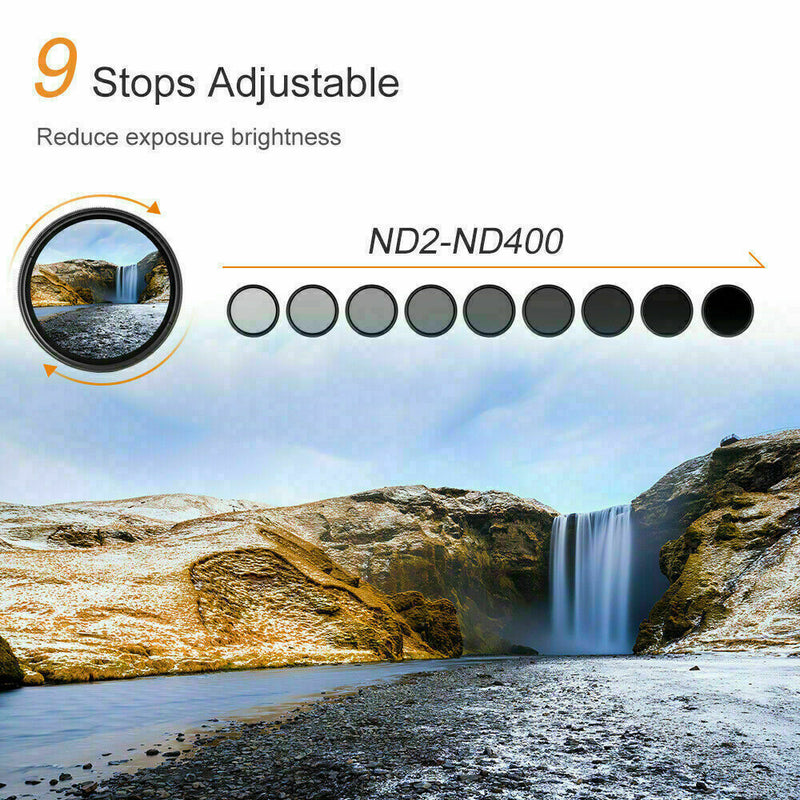 K&F PRO 58mm Classic Series Slim Blue Multi Coated Variable ND2-ND400 filter-KF01.1109