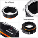 K&F Concept M12115 PRO Lens Adapter for Canon EOS EF to Fuji FX - KF06-450