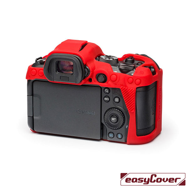 easyCover PRO Silicone Camera Protect Case for Canon R5/R6/R6II/R6III Red - ECCR5R