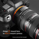 K&F PRO Auto Focus Lens Adapter for Canon EF & EF-S Lenses to Canon R Mount - KF06-467