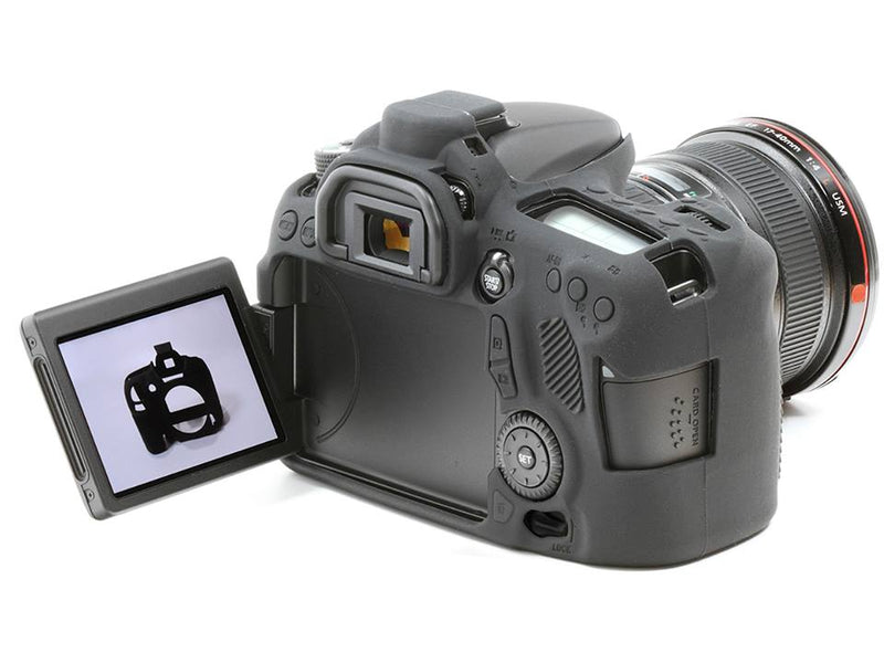 easyCover - Canon 70D DSLR - PRO Silicone Case - Black - ECC70DB