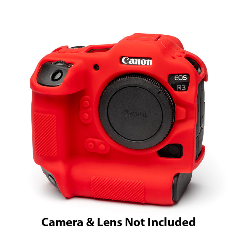 easyCover PRO Silicon Camera Case for Mirrorless Canon R3 - Red - ECCR3R