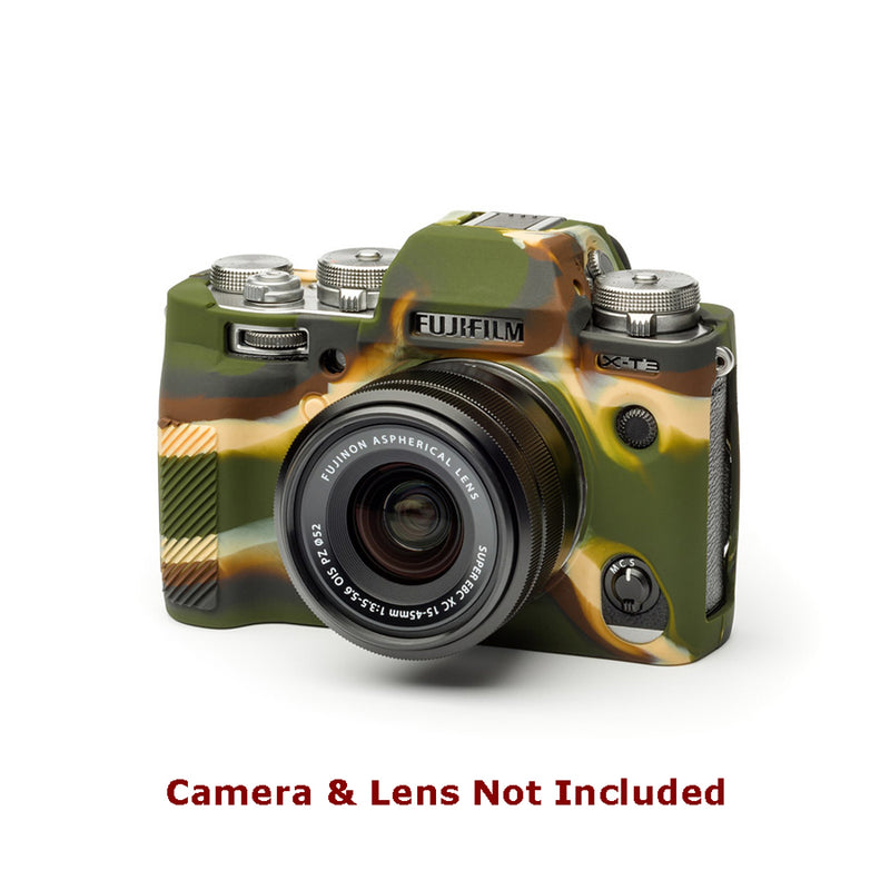 easyCover PRO Silicon Camera Case for FujiFilm X-T3 - Camouflage - ECFXT3C