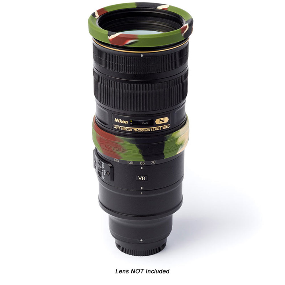 easyCover PRO 77mm Lens Silicon Rim/Ring & Bumper Protectors Camouflage - ECLR77C