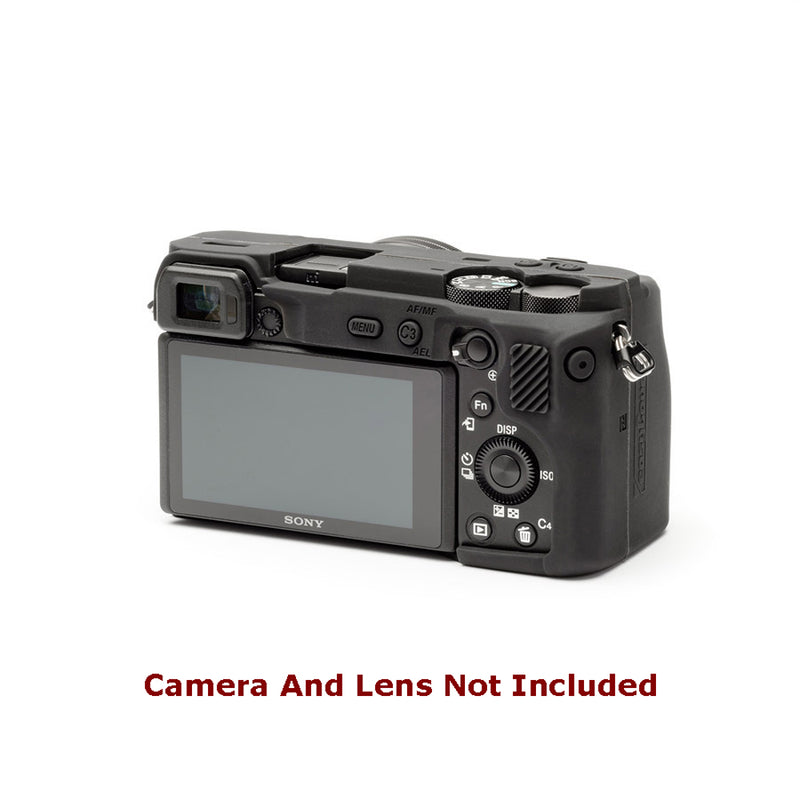 easyCover PRO Silicone Camera Case for Sony A6600 - Black - ECSA6600B