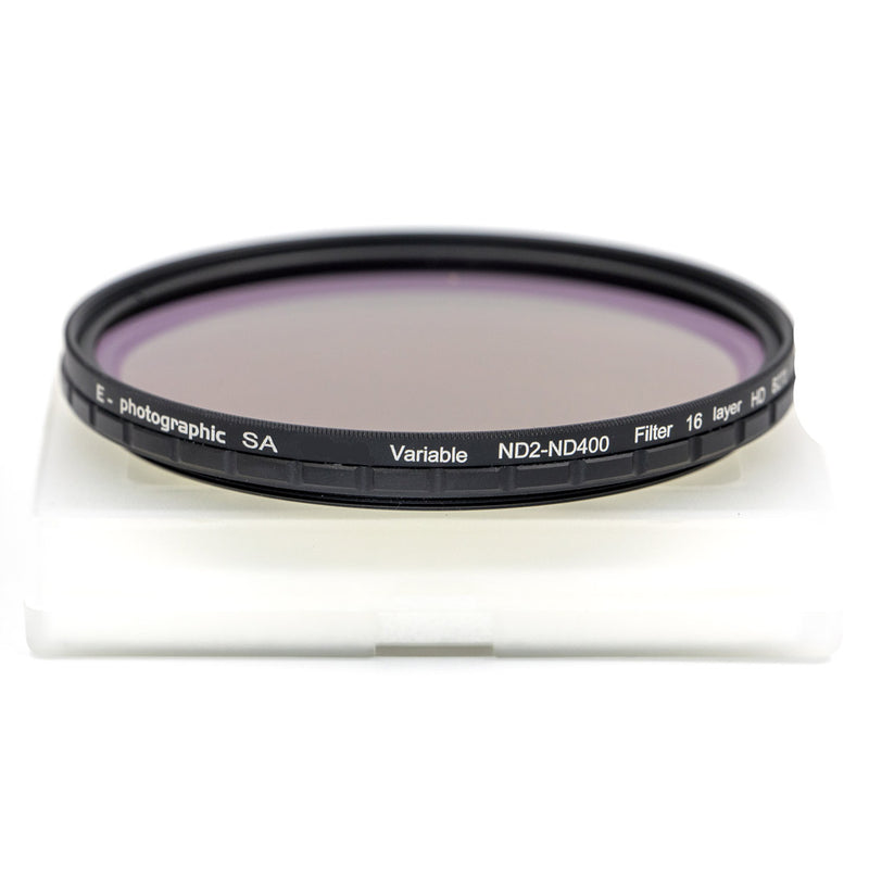 E-Photo PRO 72mm UV, CPL & ND2-ND400 filter Kit - German HD B270 Schott Optics