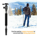 K&F Concept SA284C1 Professional Carbon Fibre Tripod 10Kg Capacity Monopod Conversion KF09-095