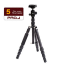 Jenova PRO.J Professional Aluminium Travel Tripod 8kg-load Black-A401BK