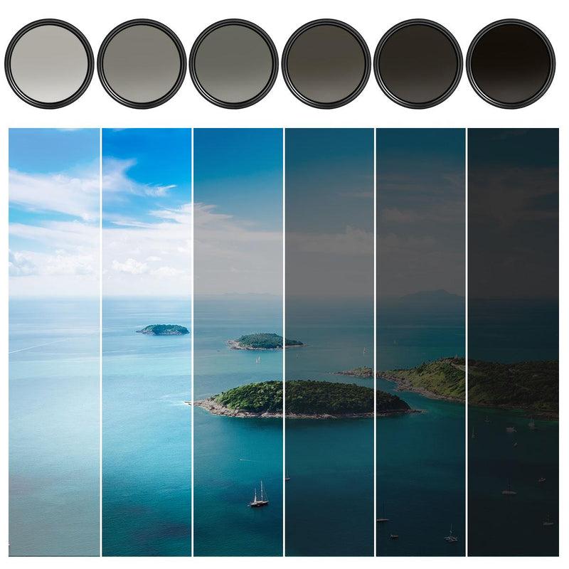 K&F PRO 67mm Classic Series Slim Blue Multi Coated Variable ND2-ND400 filter-KF01.1111