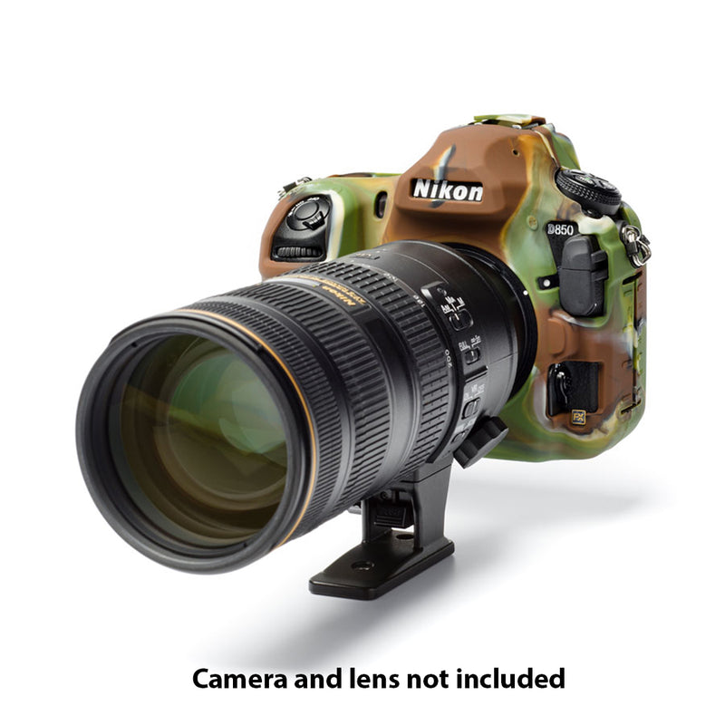 easyCover PRO Silicon Case for Nikon D850 DSLR -Camouflage - ECND850C